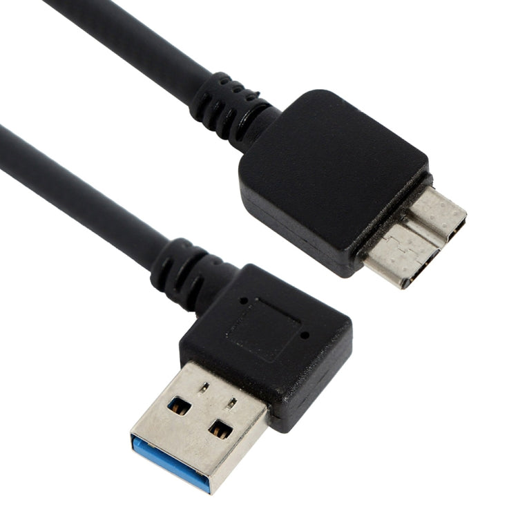 USB 3.0 公頭 轉 Micro USB 3.0公頭適配器, 右彎角 12cm