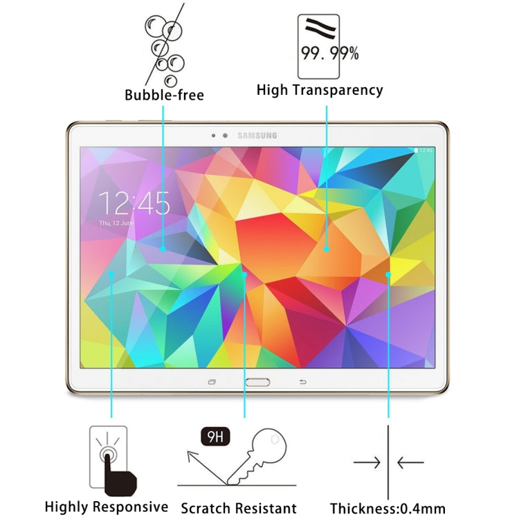 75片裝 適用於三星 Galaxy Tab S 10.5 / T800 0.4mm直面 鋼化玻璃膜