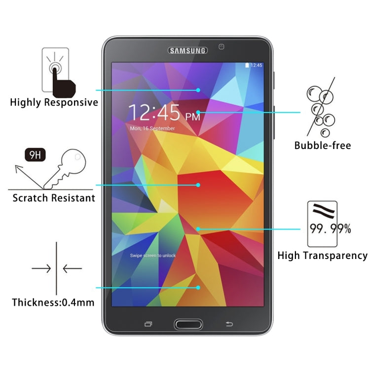 適用於Samsung Galaxy Tab 4 7.0 /T230 /T231 /T235 0.4mm直面 鋼化玻璃膜