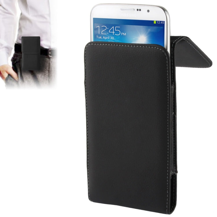 適用於Samsung Galaxy Mega 6.3 / i9200 荔枝紋直插式皮套帶夾子