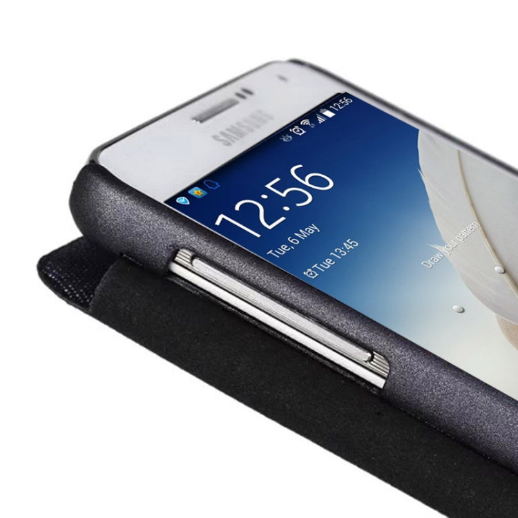 適用於Samsung Galaxy Note III / N9000 牛仔褲樣式皮套帶卡槽&來電顯