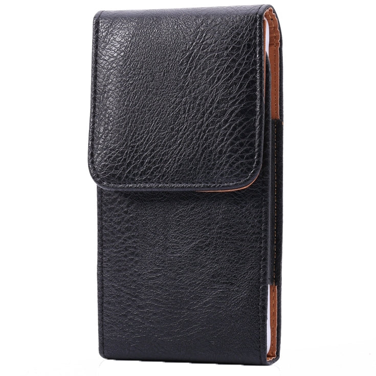 適用於Samsung Galaxy Note 4 / Note 3 / Note II / N7100, iPhone 6 Plus 直板荔枝紋背夾扣腰包