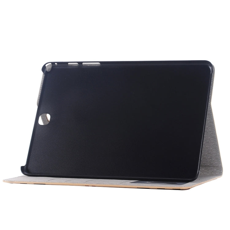 適用於三星Galaxy Tab A 9.7 4G LTE / T555 格紋圖案皮套帶支架&卡槽&錢包