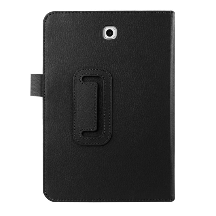 適用於三星Galaxy Tab S2 8.0 / T715荔枝紋左右開純色智能皮套 帶兩折支架 & 休眠功能