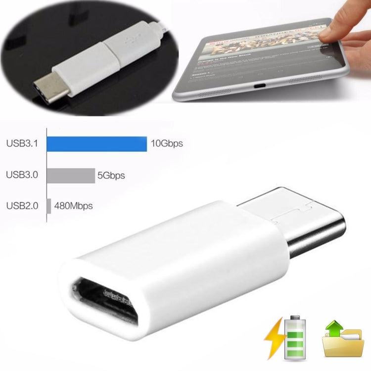 USB 3.1 Type C公頭轉Micro USB母頭 轉接頭