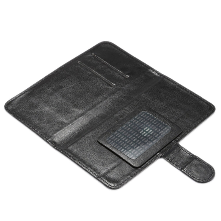 適用於三星Galaxy Note I / II / III / IV 5.3-5.5寸通用瘋馬紋360度旋轉皮套帶支架和卡槽