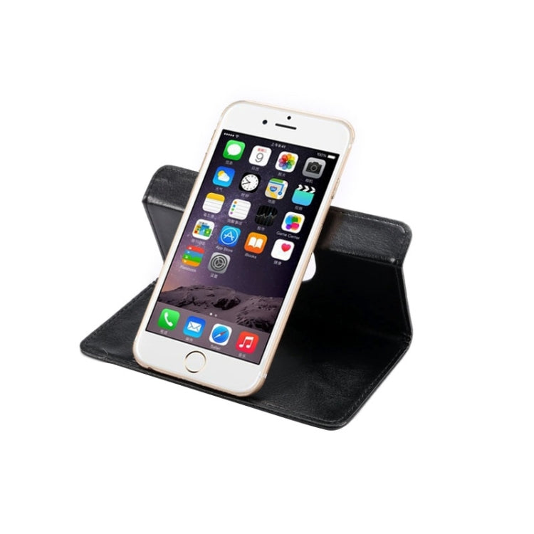 iPhone 6 / 適用於三星 Galaxy S4 / S3 / i9500 / i9300 4.3-4.8寸通用瘋馬紋360度旋轉包帶支架和卡槽