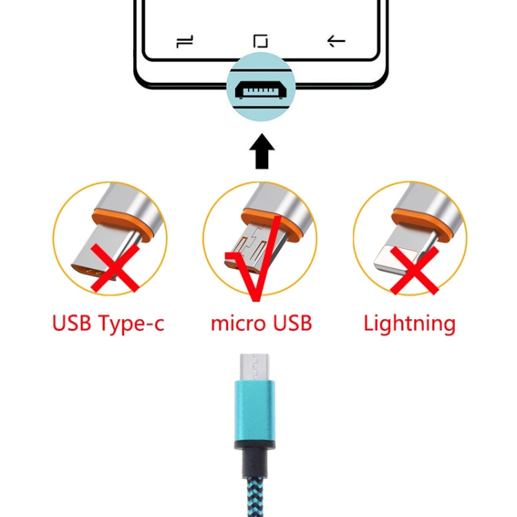 Micro USB  2米金屬編織數據線
