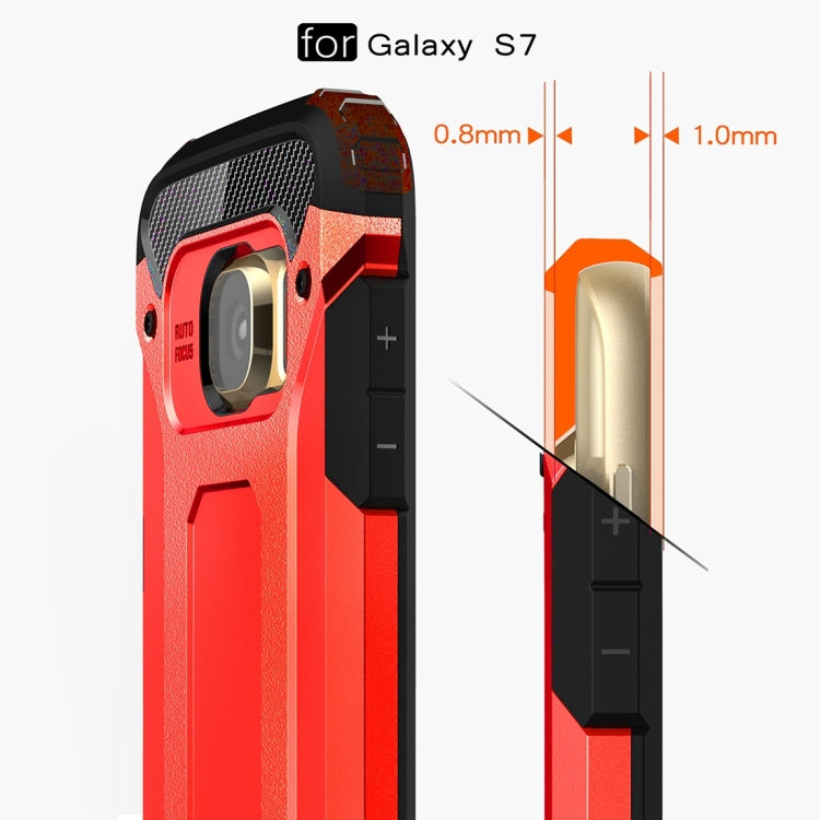 適用於三星蓋樂世 S7 / G930 金剛鐵甲殼 TPU PC組合殼