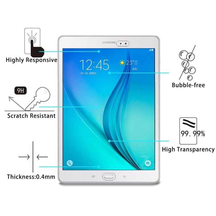 75個裝 適用於三星 Galaxy Tab A 9.7 / T550/T555  0.4mm直面 鋼化玻璃膜