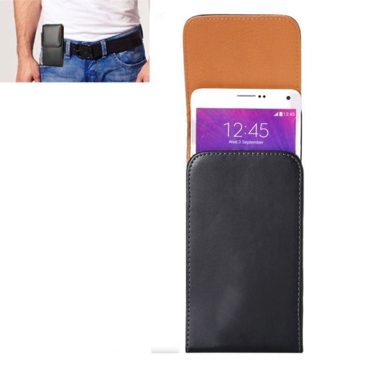 適用於蘋果6 Plus/6S Plus 三星蓋樂世Note 8/三星Note5/S6 Edge Plus/A8/Note4手機光面紋背夾扣上下開豎套掛腰包
