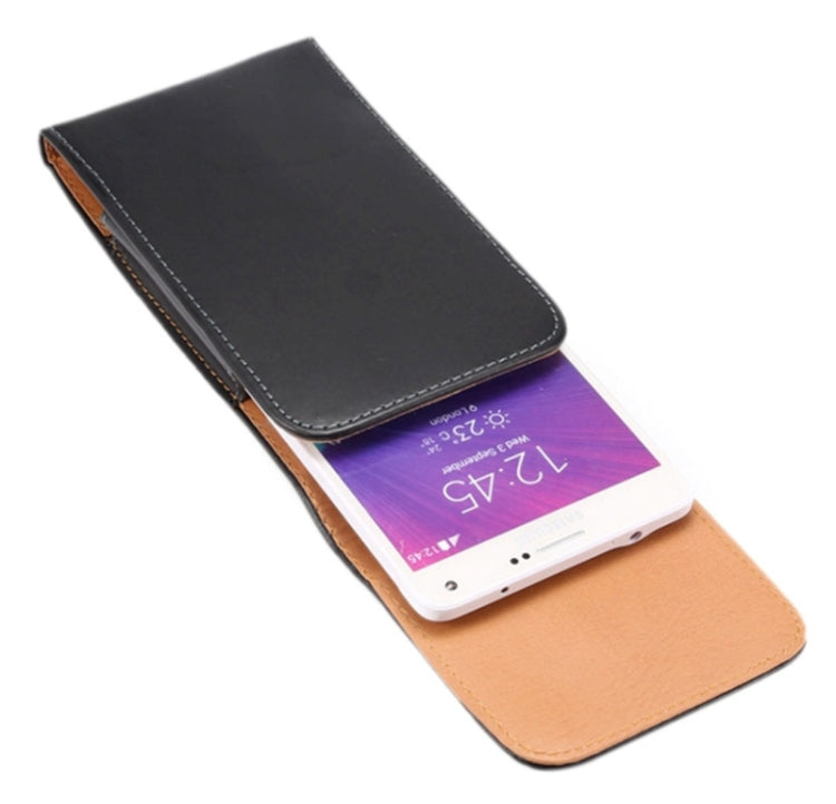 適用於蘋果6 Plus/6S Plus 三星蓋樂世Note 8/三星Note5/S6 Edge Plus/A8/Note4手機光面紋背夾扣上下開豎套掛腰包