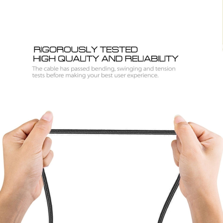 Micro USB 轉USB 2.0  編織風格數據線 帶LED指示燈 長度：1米