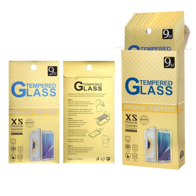 10pcs/裝 適用於三星2016版蓋樂世 A7 0.26mm厚度 9H表面硬度 2.5D弧邊 鋼化玻璃保護膜套裝