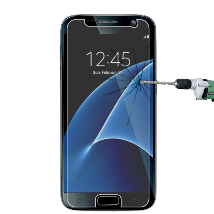 適用於三星蓋樂世 S7 / G930 0.26mm厚度 9H表面硬度 2.5D弧邊 鋼化玻璃保護膜 非全屏