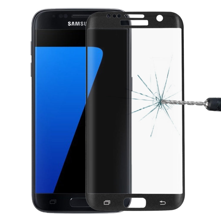 適用於三星蓋樂世 S7 Edge / G935 0.26mm厚度 9H表面硬度 3D絲印全屏覆蓋彩色鋼化玻璃保護膜