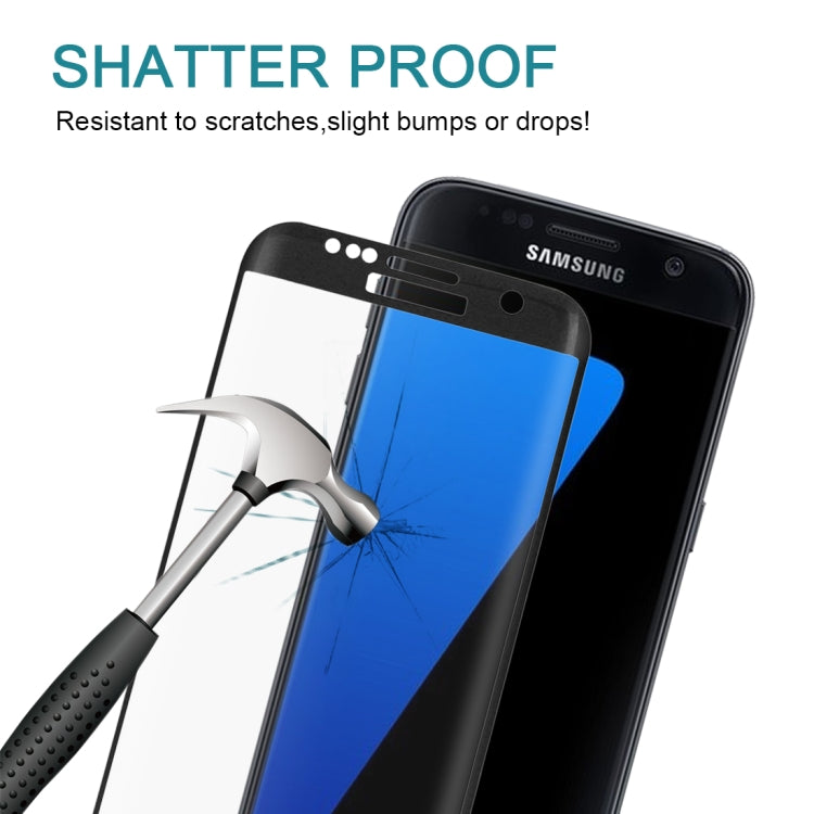 適用於三星蓋樂世 S7 Edge / G935 0.26mm厚度 9H表面硬度 3D絲印全屏覆蓋彩色鋼化玻璃保護膜