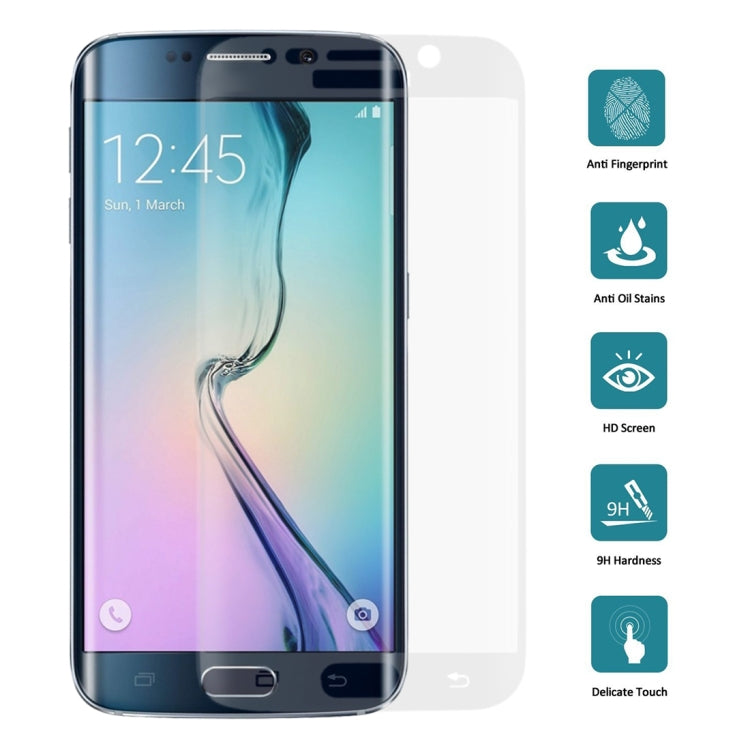 適用於三星Galaxy S6 edge    0.2mm 9H 3D曲面全屏絲印鋼化玻璃膜