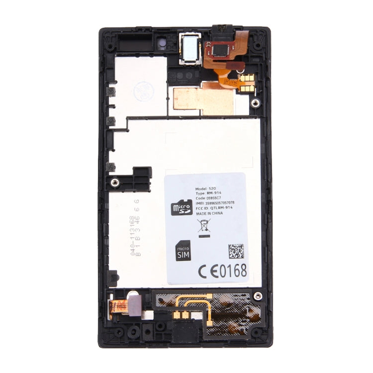 適用於Nokia Lumia 520 液晶屏總成 帶框