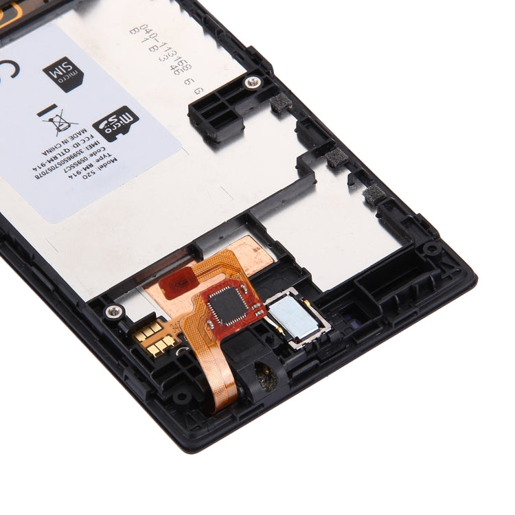 適用於Nokia Lumia 520 液晶屏總成 帶框