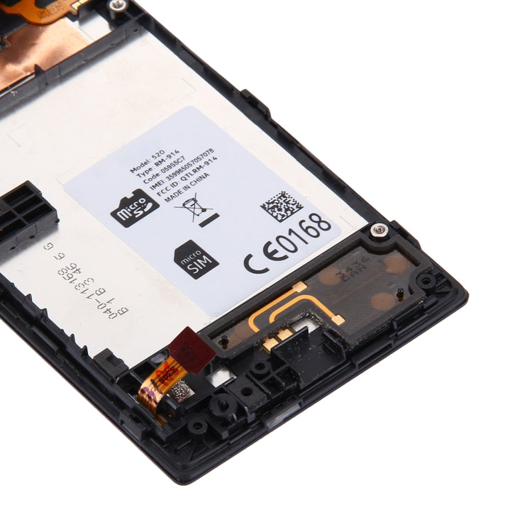 適用於Nokia Lumia 520 液晶屏總成 帶框