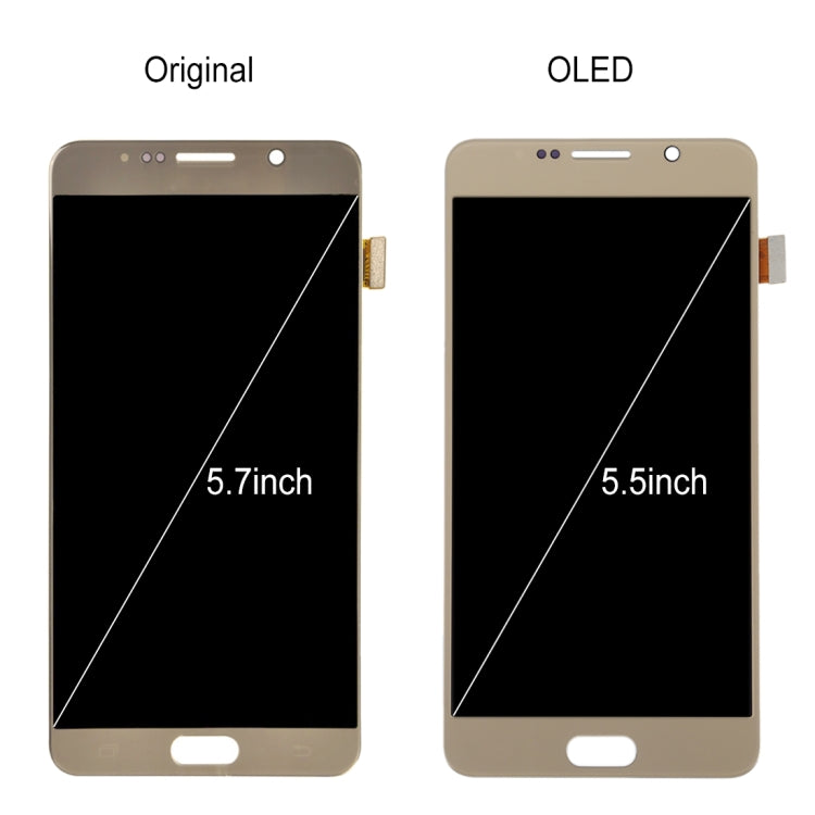 適用於Samsung Galaxy Note 5 / N9200, N920I, N920G, N920G/DS, N920T, N920A 原裝液晶觸摸總成 5.7英寸