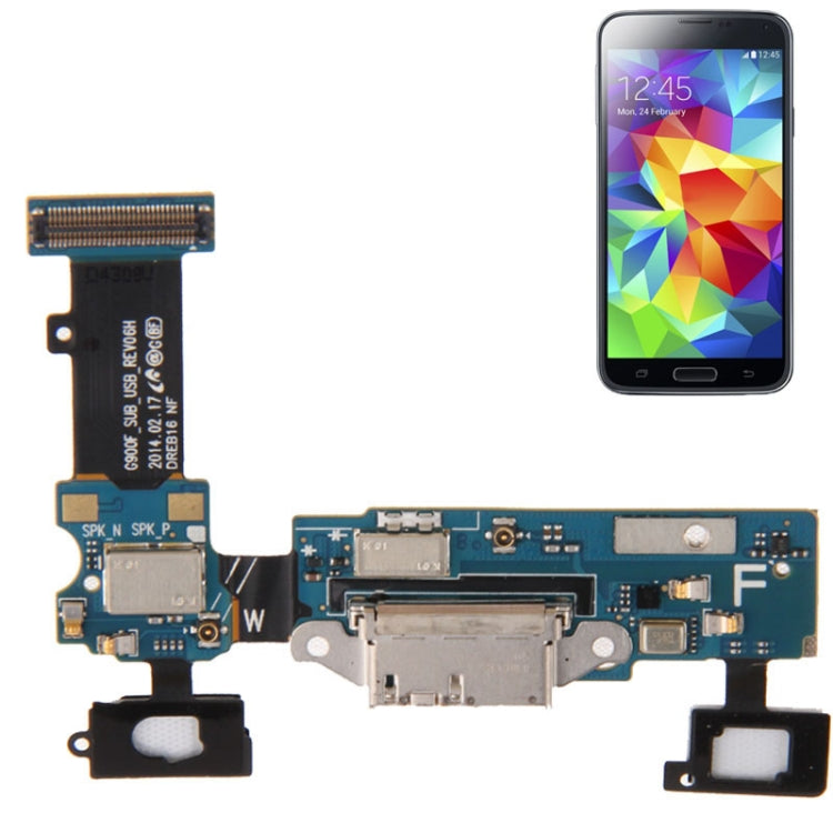 適用於三星 Galaxy S5 / G900F / G900M 原裝尾插排線