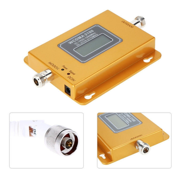 WCDMA 2100MHz 黃鑽帶頻3G手機信號放大器, 配吸盤天線