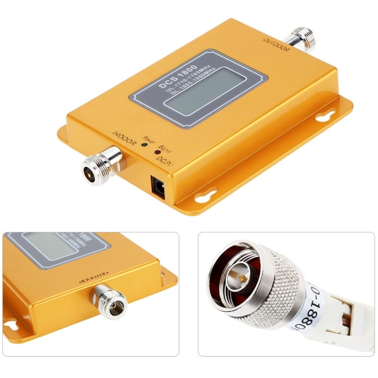 DCS 1800MHz  黃鑽帶頻3G手機信號放大器, 配吸盤天線