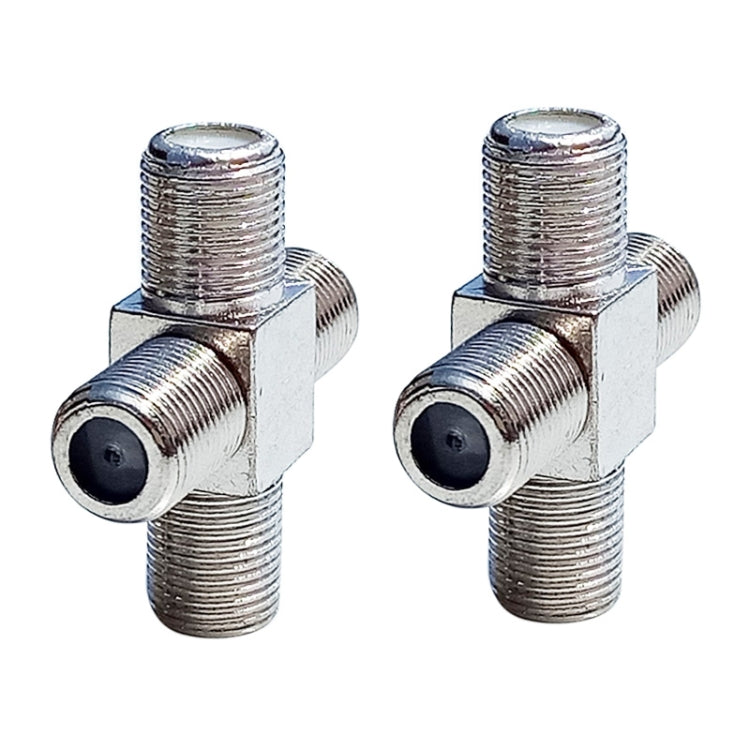 100個裝 1個F母頭裝3個F母頭 4路F頭分離器轉換頭