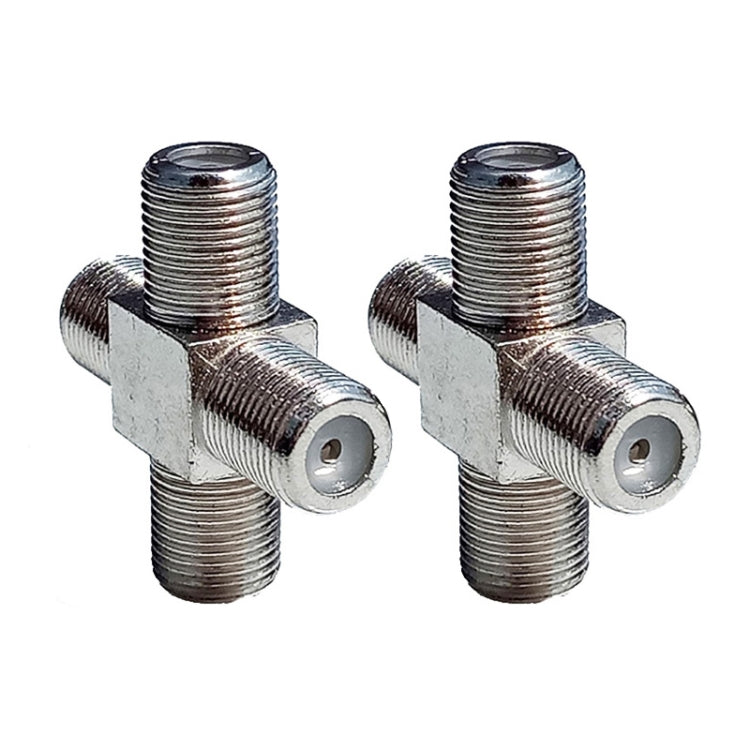 100個裝 1個F母頭裝3個F母頭 4路F頭分離器轉換頭