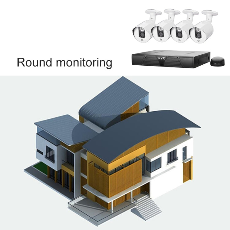 N4B3M/Kit 720P 4嵌入式100萬視頻錄像機全套 紅外距離 20米