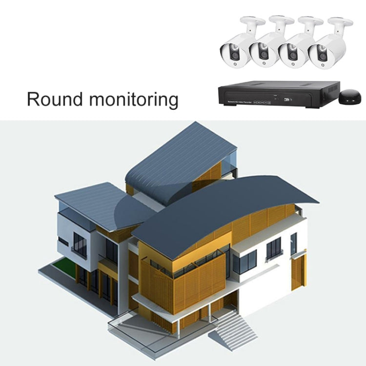 N4B3Poe/Kit 720P 4嵌入式100萬視頻錄像機全套 紅外距離 20米