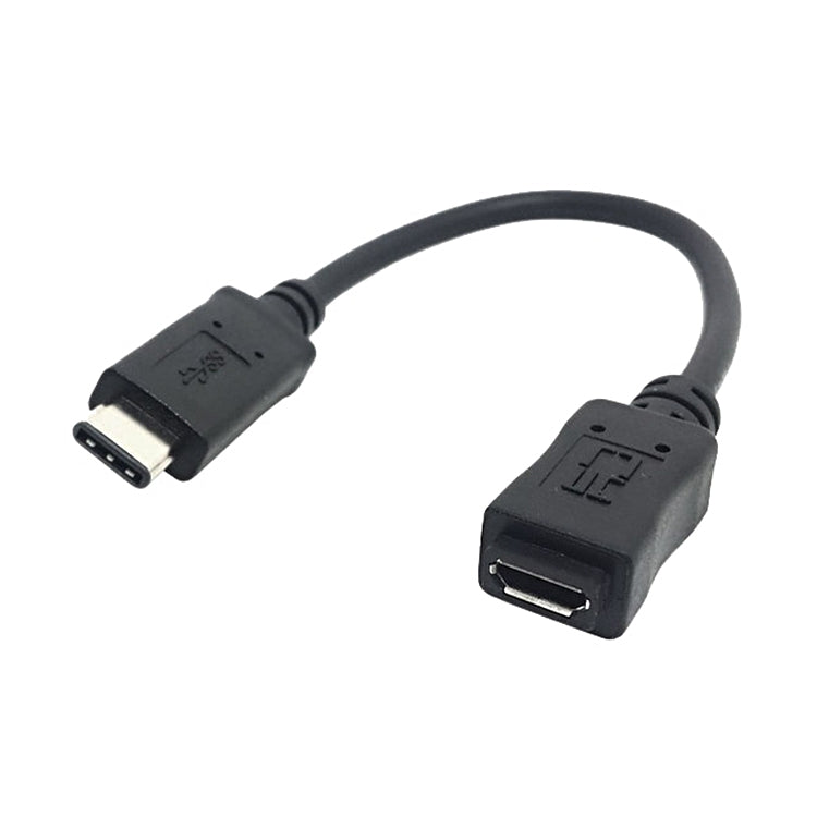 CY-201 USB 3.1 Type-C公頭轉Micro USB 2.0母頭轉接線 適用於Nokia N1，線長：20cm