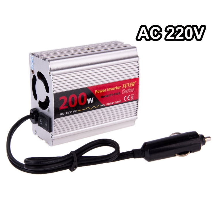 SUVPR DY-8103 200W DC 12V 轉 AC 電源逆變器 帶USB接口 & 通用插座