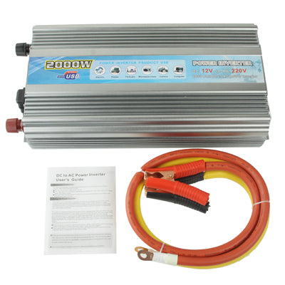 2000W 12V轉220V逆變器, 配電瓶線, 2000W DC 12V to AC 220V