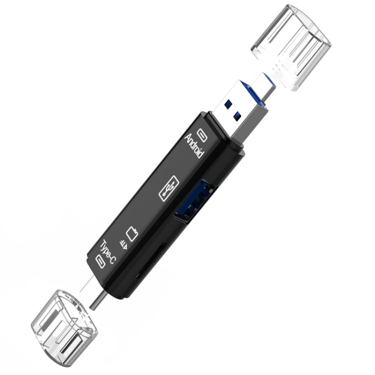 D-188 3合1 TF & USB2.0 轉 Micro USB & Type-C讀卡器 OTG轉接頭