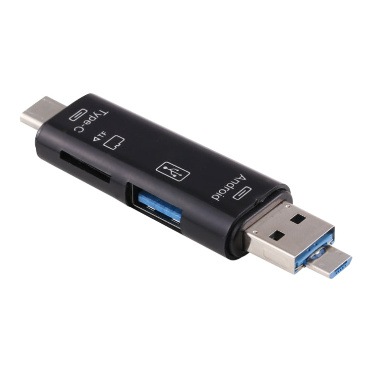 D-188 3合1 TF & USB2.0 轉 Micro USB & Type-C讀卡器 OTG轉接頭