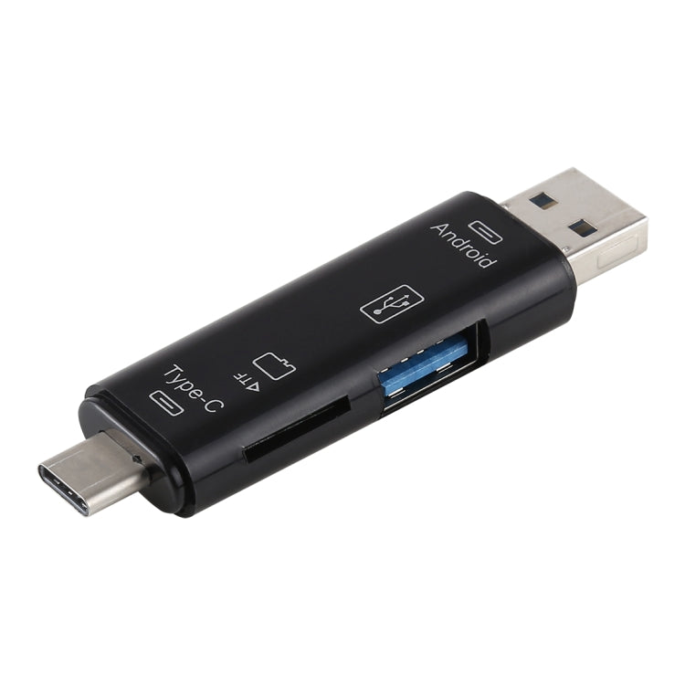 D-188 3合1 TF & USB2.0 轉 Micro USB & Type-C讀卡器 OTG轉接頭