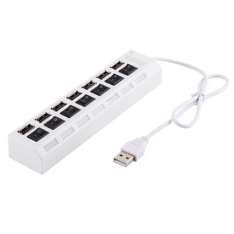 7 口 USB 2.0 HUB 即插即用 , 黑色