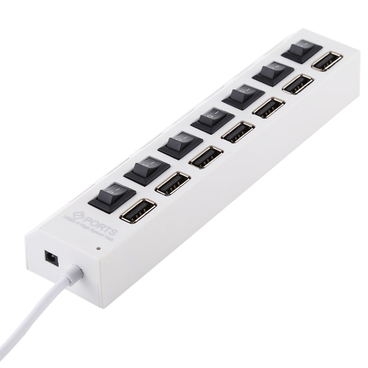 7 口 USB 2.0 HUB 即插即用 , 黑色