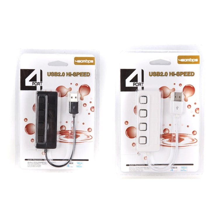 4 口 USB 2.0帶開關 HUB