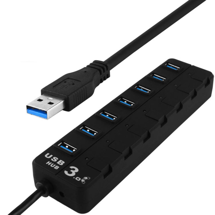 7 口 USB 3.0 HUB 帶藍色LED显示, 3007