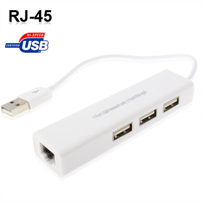 USB 2.0 一拖三集線器 + 1個USBRJ45 網絡端口