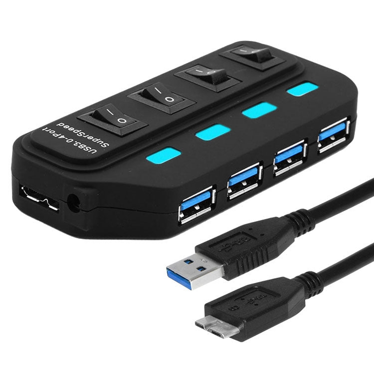 4口 USB 3.0 HUB, 超高速5Gbps