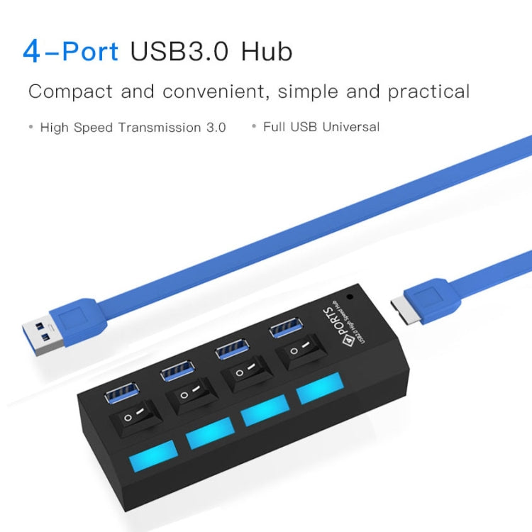 4口 USB 3.0 集線器