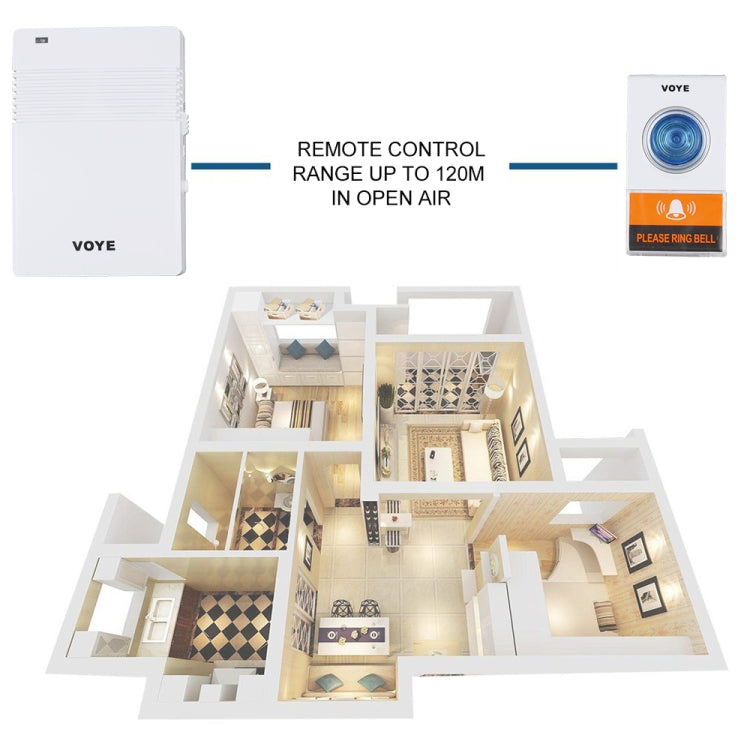 VOYE V005A 無線門鈴帶38首音樂