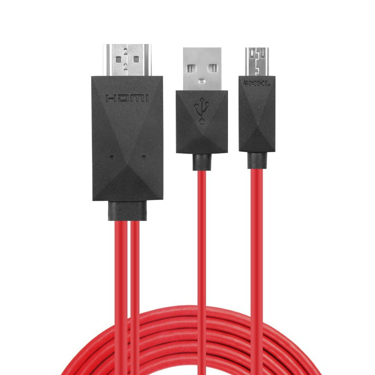 Micro USB MHL 高清線, Micro USB + USB, 2米
