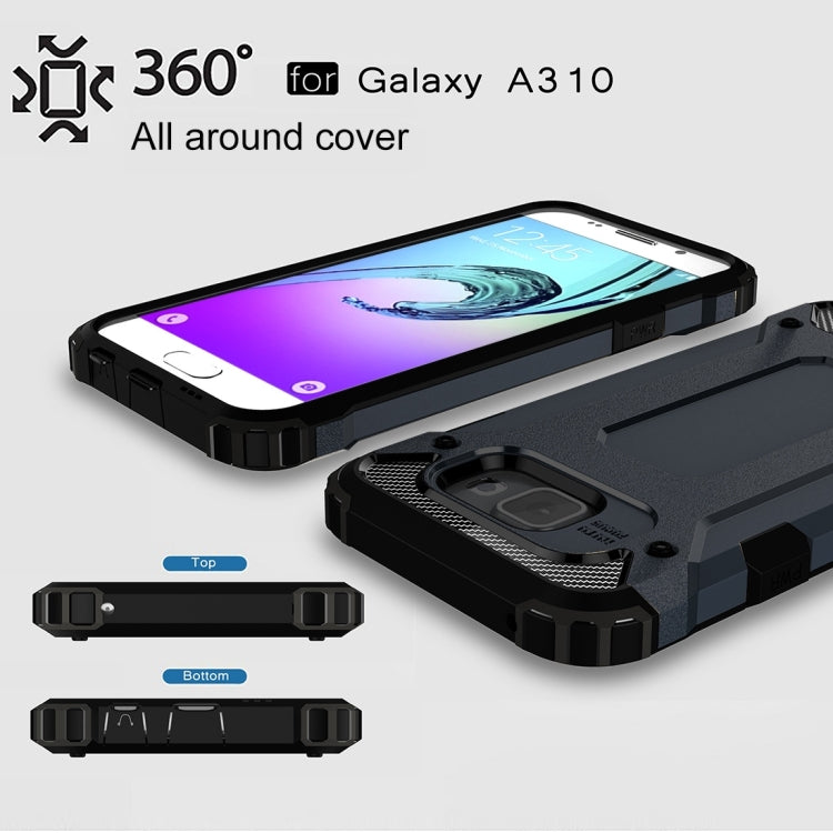 適用於三星 Galaxy A3  / A310 金剛鐵甲殼 TPU PC組合殼