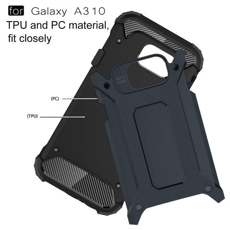 適用於三星 Galaxy A3  / A310 金剛鐵甲殼 TPU PC組合殼